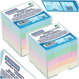 kostka-nieklejona-w-pudelku-donau-92x92x82mm-karteczki-kolorowe-2-szt
