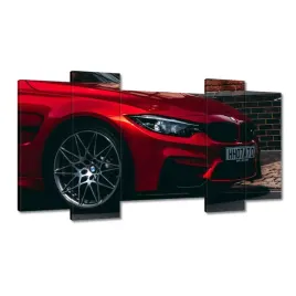 obrazy-120x65-czerwone-bmw-samochod