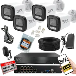 zestaw-kamer-x4-pt8l-monitoring-ip-poe-8mp-4k-uhd-rejestrator-p8ch-nvr