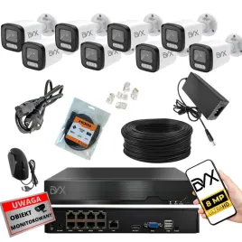 zestaw-kamer-x8-pt8l-monitoring-ip-poe-8mp-4k-uhd-rejestrator-p8ch-nvr