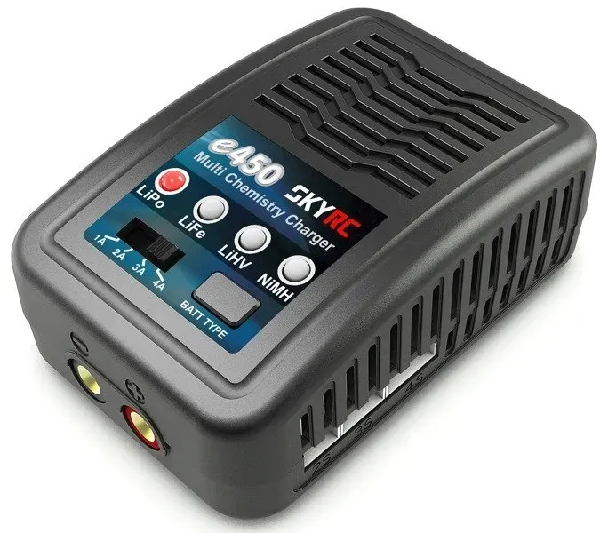 SKYRC ŁADOWARKA E450 2-4S 6-8S LIPO LIHV LiFe NiMH ZASILANIE DO MODELI