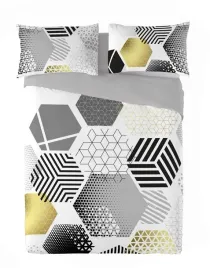 posciel-satynowa-160x200-geometria-szara-zolta-prestige-1