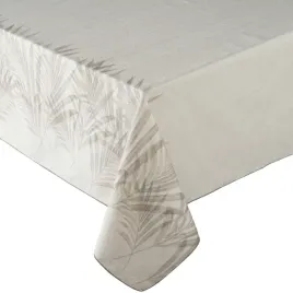 obrus-145x350-ines-bezowy-z-nadrukiem-lisci