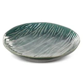 patera-ceramiczna-25x5-rea-zielona-bezowa-w-prazki