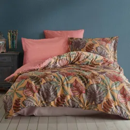 posciel-satynowa-220x200-greta-ruda-brazowa-liscie-luxury-premium