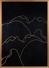 obraz-peonia-53x73-czarny-zloty