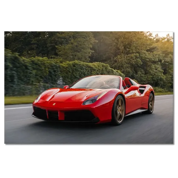 obrazy-60x40-czerwone-ferrari-droga-stan-nowy