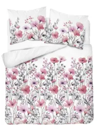 posciel-satynowa-220x200-biala-w-akwarelowe-rozowe-kwiaty-z-szaroscia