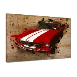 obrazy-60x40-czerwony-ford-mustang-usa