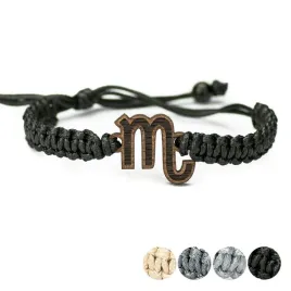drewniana-bransoletka-znak-zodiaku-skorpion-merbau-pleciona
