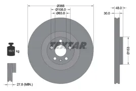 textar-92308905-tarcza-hamulcowa-volvo-xc-60-xc-90