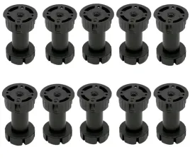 10-x-stopka-nozka-kuchenna-regulowana-3-el-czarna-h100-50-sztuk