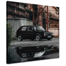 obrazy-40x40-czarny-vw-golf