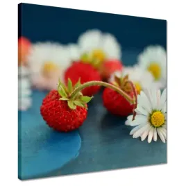 obrazy-40x40-poziomki-i-stokrotki