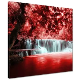 obrazy-40x40-czerwony-wodospad-kaskada