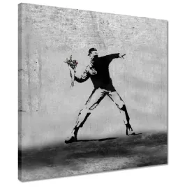 obrazy-40x40-banksy-miotacz-kwiatow