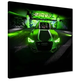 obrazy-40x40-limonkowe-audi-samochody