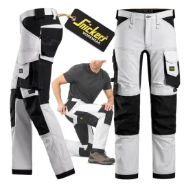 spodnie-robocze-meskie-snickers-elastyczne-biale-mocne-stretch-cordura-56