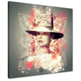 obrazy-40x40-audrey-w-kapeluszu