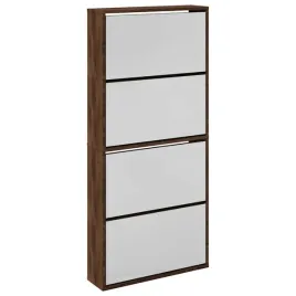 szafka-na-buty-z-lustrem-4-poziomy-brazowy-dab-63x17x134-cm