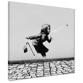 obrazy-40x40-banksy-babcia-achoo-psik