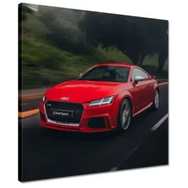 obrazy-40x40-czerwone-audi-samochod