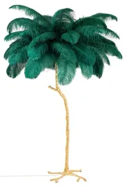 lampa-podlogowa-tiffany-175-zielona-mosiadz-naturalne-piora