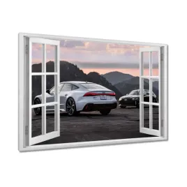 obrazy-90x60-biale-audi-rs7-samochod
