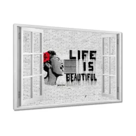 obrazy-120x80-banksy-life-is-beautiful