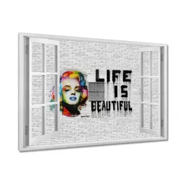 obrazy-120x80-banksy-life-is-beautiful