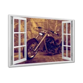 obrazy-120x80-motocykl-w-kolorze-sepii