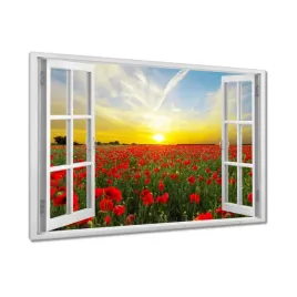 obrazy-120x80-pole-makow-z-zachodem