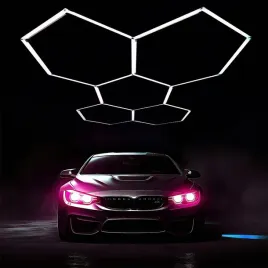 hexagon-led-oswietlenie-sufit-warsztat-salon-garaz-plaster-miodu-2974x5152