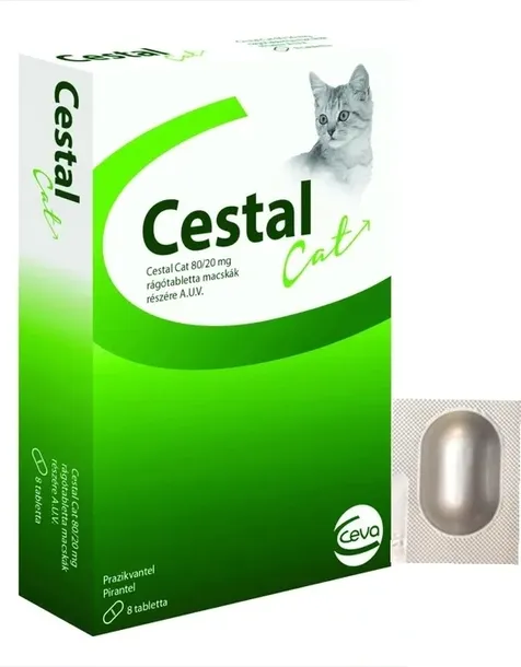 CEVA CESTAL CAT TABLETKA NA ODROBACZENIE KOTÓW 1 SZTUKA