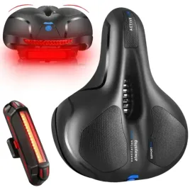 wygodne-siodelko-rowerowe-z-lampka-led-usb-niebieskie-miekkie-z-amortyzacja