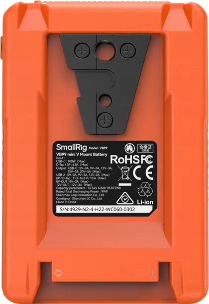 smallrig-4929-v-mount-battery-mini-vb99-orange-kod-producenta-4929