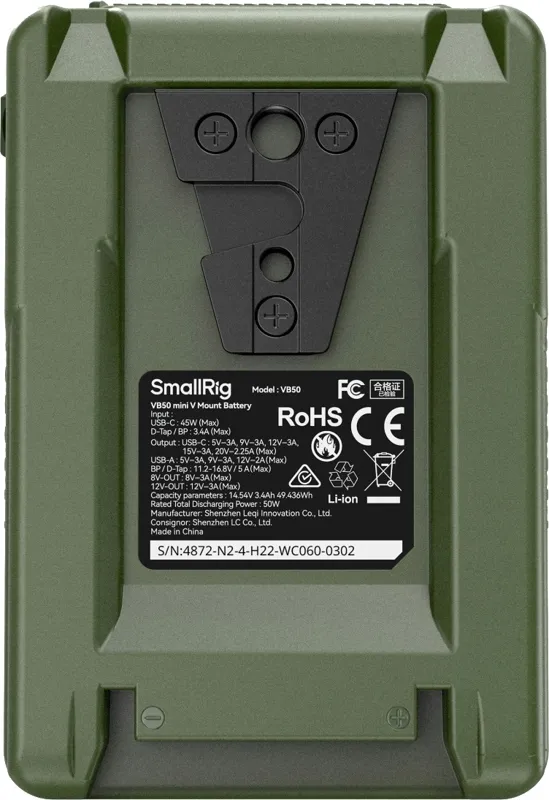 smallrig-4872-v-mount-battery-mini-vb50-green