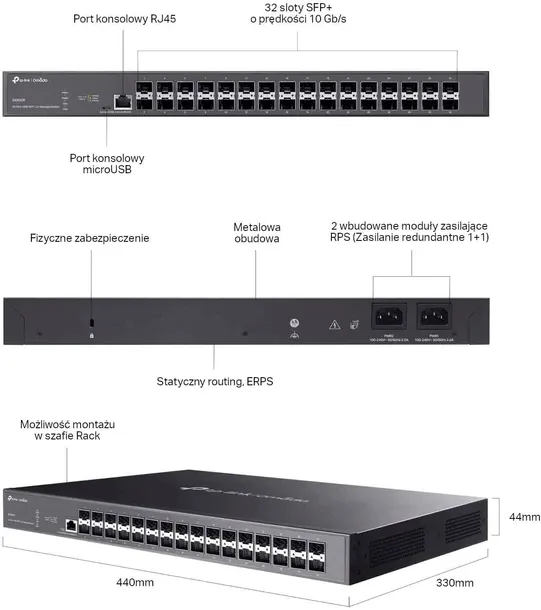 switch-tp-link-tl-sx3032f-stan-nowy-waga-z-opakowaniem-3-kg