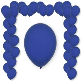 balony-pastel-midnight-blue-decomex-niebieski-9-100-szt
