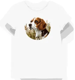 koszulka-damska-biala-z-motywem-beagle-w-bujnej-trawie-xxl