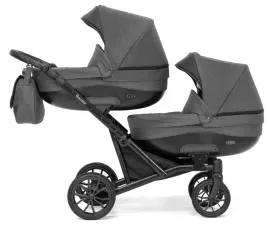 kunert-booster-wozek-blizniaczy-4w1-03-grafit-foteliki-0-13-kg-cosmo