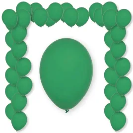 balony-pastel-forest-green-decomex-zielony-9-100-szt
