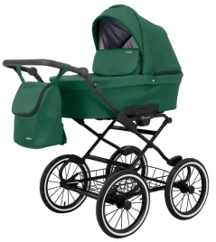 romantic-kunert-wozek-dzieciecy-retro-4w1-05-zielony-or-fotel-cosmo-baza
