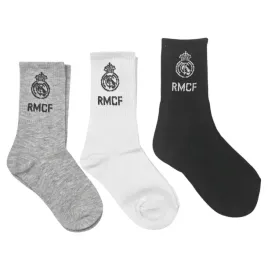 real-madryt-skarpetki-crew-dzieciece-3-pak-biale-szare-czarne-rozmiar-31-35