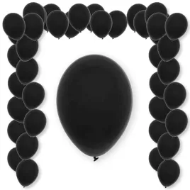 balony-pastel-black-decomex-czarny-9-100-szt