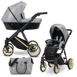 kunert-ivento-premium-szary-wozek-dzieciecy-2w1-14-eko-skora-grey-metalic