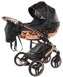 czarny-rose-gold-wozek-dzieciecy-junama-heart-2w1-diamond-miedziany-02