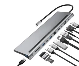 adapter-usb-c-hub-macbook-air-pro-m1-m2-m3-2x-hdmi-usb-sd-vga-rj45-12w1-pd