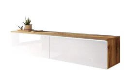 szafka-rtv-kane-140-cm-bialy-polysk-dab-wotan-z-oswietleniem