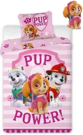 posciel-bawelniana-140x200-psi-patrol-rozowa-paski-sky-bajkowa-paw-patrol